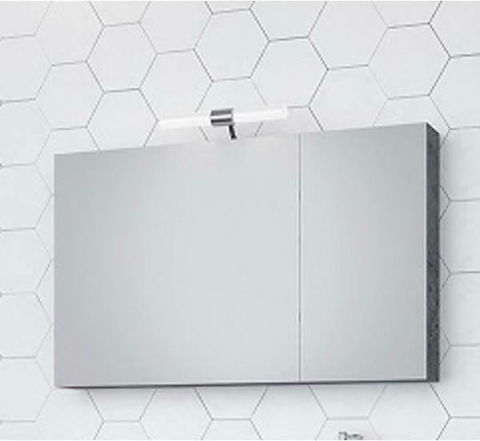 Drop Luxus 85 5KLX075GT Καθρέπτης LED με Ντουλάπι 75x50см Сив