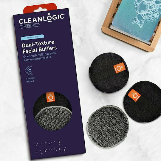 Cleanlogic Cleanlogic Bath & Body Dual Многократни кърпи Премахване на грим Лице 3бр