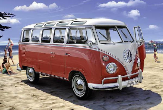 Revell Volkswagen T1 Samba Modeling Figure Car 173 Pieces in Scale 1:24 18.1cm.