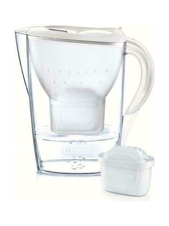Brita Fill & Enjoy Marella XL Plastic Jug White with Replacement Filter Maxtra+ 3500ml