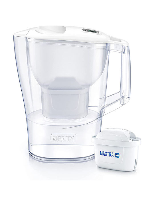 Brita Fill & Enjoy Aluna Plastic Jug White with Replacement Filter Maxtra+ 2400ml