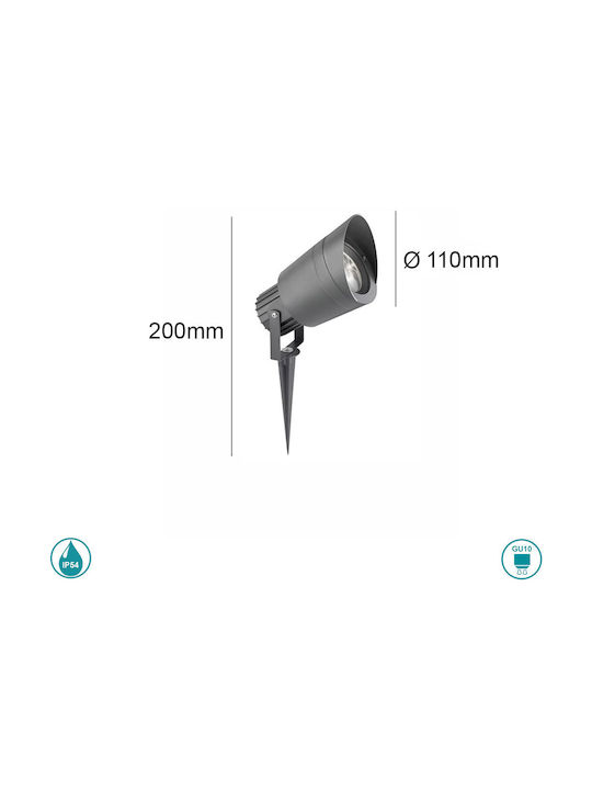 SoleLuce Leuchte Projektor für Außenbereich IP54 Gray