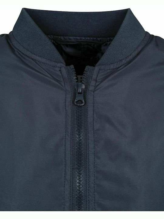 TB1217 Κοντό Γυναικείο Bomber Jacket Navy Μπλε