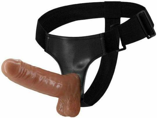 Baile Ultra Passionate Harness Realdeal Penis Strapon Harness with Dildo and Vibration in color Flesh