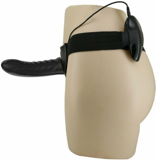 Pretty Love Marvin Strap-On Harness Harness με Dildo και Δόνηση σε Μαύρο Χρώμα