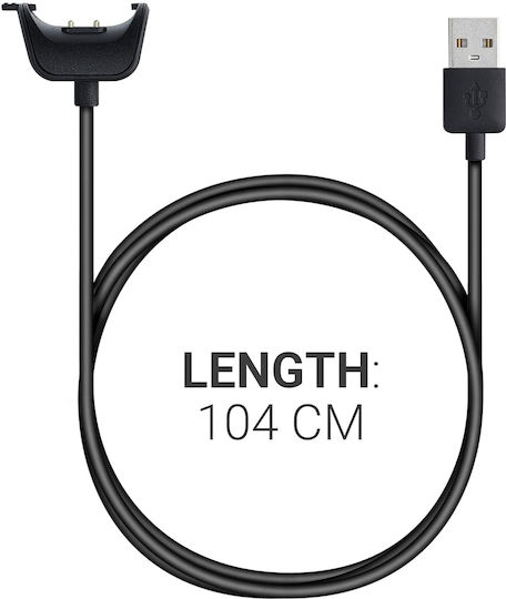 KWmobile USB Charging Cable Μαύρο (Samsung Gear Fit 2 / Fit 2 Pro)