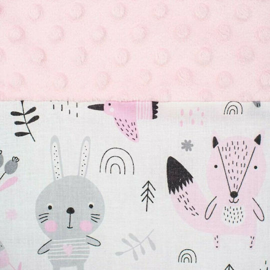 New Baby Pernă pentru bebeluși în formă de cuib Minky Teddy Roz