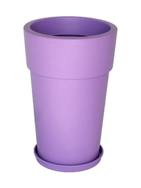 Viomes Linea 882 Flower Pot 18lt 30x41cm in Purple Color