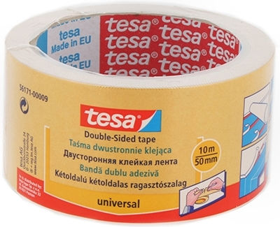Tesa Universal Self-Adhesive Double-Sided Tape Beige 50mmx25m 1pcs