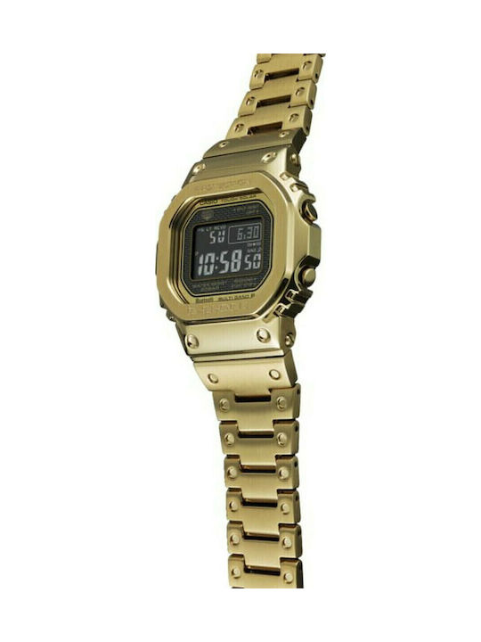 Casio G-Shock Full Metal Digital Men's Watch 49mm Chronograph Battery with Gold Metal Bracelet