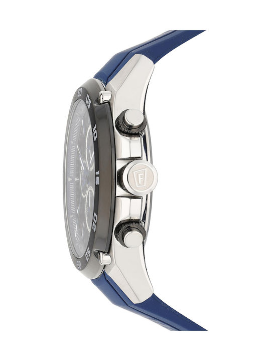 Festina Men's Watch 47mm Chronograph Battery with Blue Rubber Strap