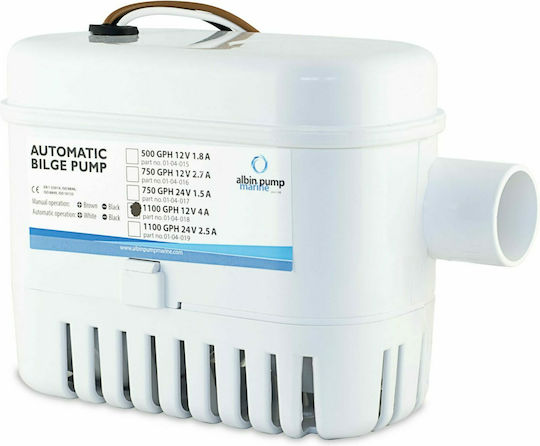 Eval Αντλία Σεντίνας για Σκάφος Αυτόματη 750Gph 50Lpm 12V 12V