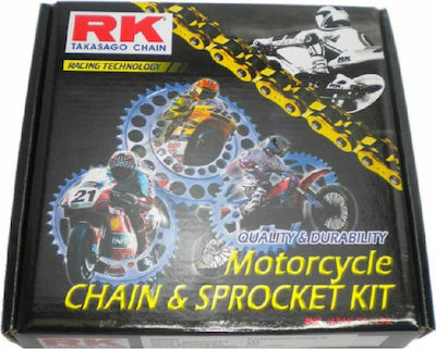 RK Kette & Ritzel-Kit (14-44-428SB) für Suzuki FX 125 122L