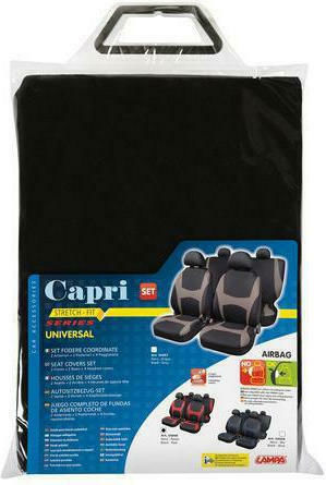 Lampa Car Seat Covers Set 4 Pieces Polyester Capri Ford Capri Red / Black