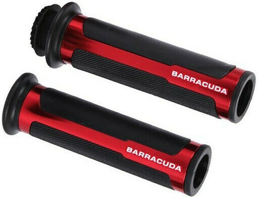 Barracuda Χειρολαβές Μοτοσυκλέτας Racing σε Κόκκινο χρώμα