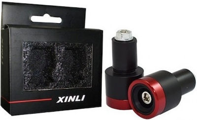 Xinli Motorcycle Handlebar Counterweights XL-323 in Red Colour