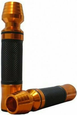 Xinli Motorcycle Grips with Handlebar Counterweights XL-280E in Gold Colour