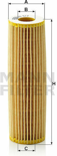 Mann Filter Car Oil Filter HU514X for Mercedes Benz Φίλτρο Λαδιού Αυτοκινήτου για Mercedes-Benz C-Class/E-Class/Sprinter