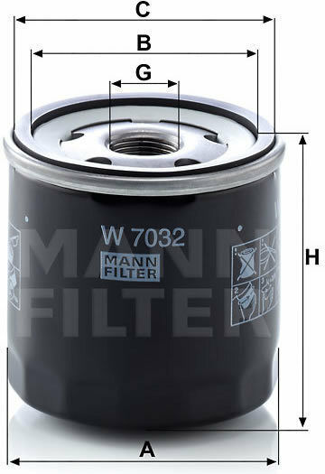 Mann Filter Car Oil Filter