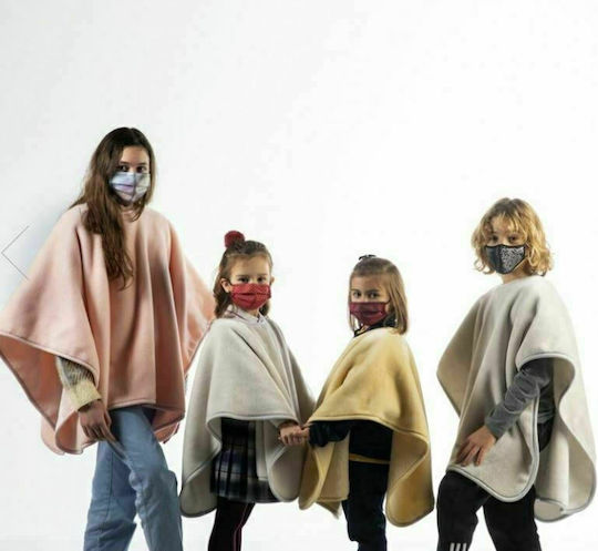 Piel SA Одеяло Велур Poncho Бяло 80x110cm