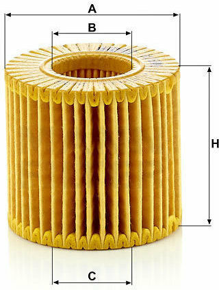 Mann Filter Car Oil Filter for Toyota Φίλτρο Λαδιού Αυτοκινήτου για Toyota Auris/Rav 4/Yaris/Corolla X HU6006Z