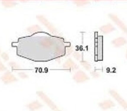 TRW Motorcycle Brake Pads F101 Brake pads for Yamaha Dt/Rd/Cygnus for Ktm LC2 Yamaha DT / TZR / XC / Cygnus