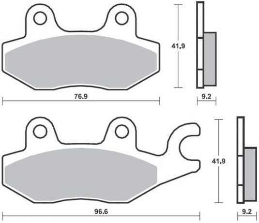 SBS Motorcycle Brake Pads Kymco Agility City 150 / Like 200 / Dink 125 for Kymco Agility 125 / DINK / Agility