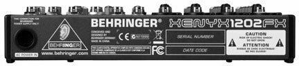 Behringer Xenyx 1202FX Αναλογική Κονσόλα 12 Καναλιών με Phantom Power & 4 Εισόδους XLR