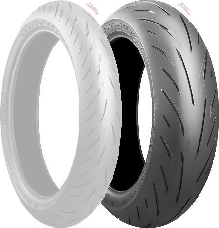 Bridgestone Battlax Hypersport S22 190/55R17 75W Schlauchlos On-Road Motorradreifen Für Hinten