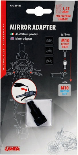 Lampa Адаптер за мотоциклет 1бр Черен