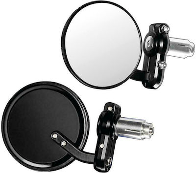 Lampa Motorcycle Mirrors Καθρέπτες σε Θέση Αντιβάρου Μοτο Dernier Black 2pcs 9049.1-LM