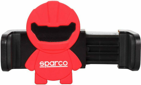 Sparco Air Vent Holder Car Mobile Mount with Adjustable Hooks Black