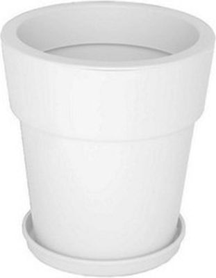 Viomes Linea 897 Round Plate Pot White 43x43cm