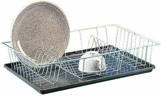 Metaltex Colonia Στραγγιστήρι Νεροχύτη Μεταλλικό Ασημί 48x30cm
