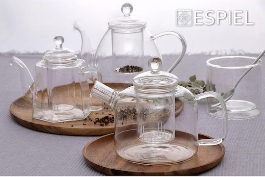 Espiel Teapot with Filter Glass Transparent 725ml