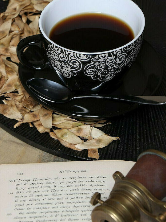Espiel Vienna Φλιτζάνι Cappuccino από Πορσελάνη Black 280ml