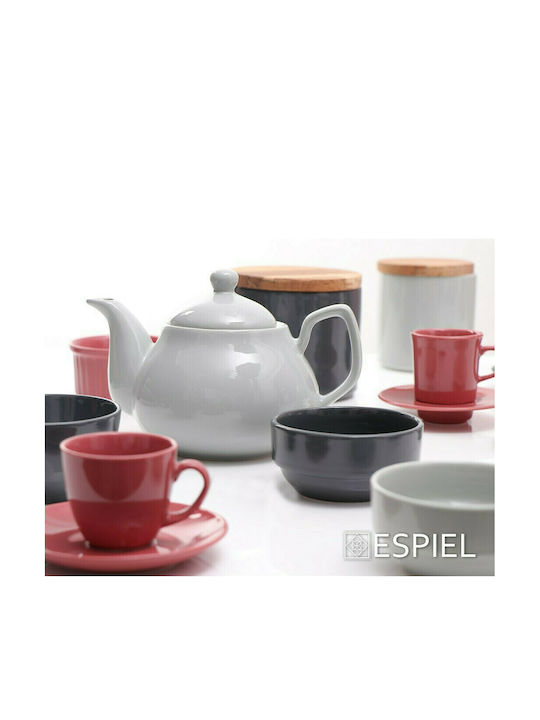 Espiel Essentials Ceramic Espresso Cup Set 100ml Pomegranate