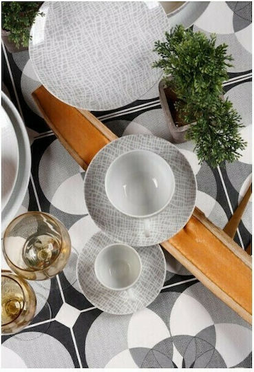 Cryspo Trio Fashion Set of Cups Coffee Porcelain Gray 100ml 6pcs