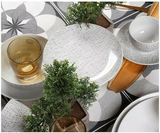 Cryspo Trio Fashion Set of Cups Tea Porcelain Gray 250ml 6pcs