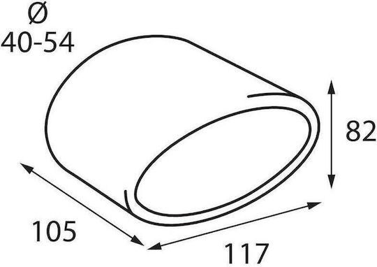 Lampa Μπούκα Εξάτμισης Universal TS-500 Oval