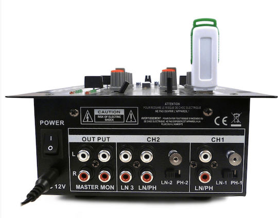 Ibiza Sound DJM 150USB DJM150USB-BT Analog Mischpult 5 Kanäle & Bluetooth