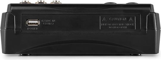 Vonyx VMM-P500 172.580 Αναλογική Κονσόλα 4.0 Καναλιών με Phantom Power & 2 Εισόδους XLR & Bluetooth