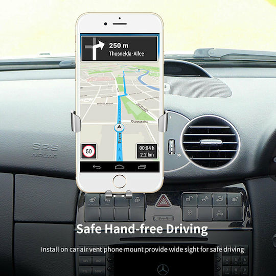 HT-862 Suport Auto pentru Telefon cu cârlige reglabile Neagră