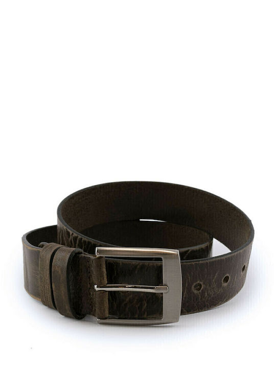 Kouros Men's Belt Leather Brown