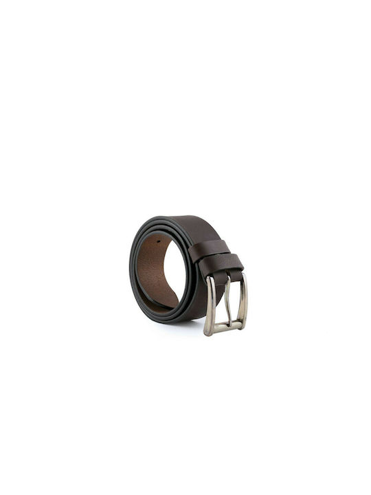 Kouros Men's Leather Belt Brown