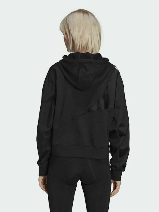 Adidas Adicolor Split Trefoil Women's Hooded Sweatshirt Black