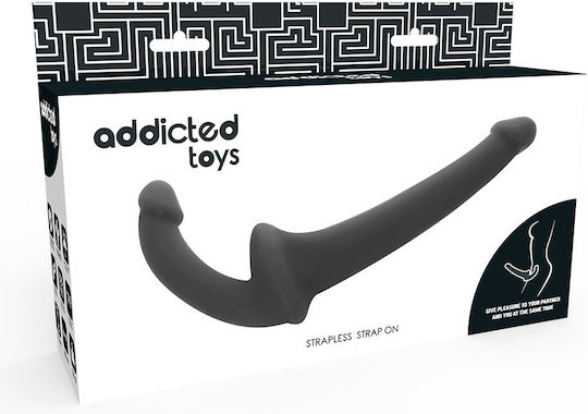 Addicted Toys Strapless Strapon Strapless Strap On με Dildo σε χρώμα Black