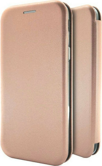 Forcell Book Δερματίνης Ροζ Χρυσό (Galaxy A20e)