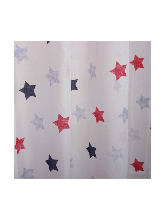 Viopros Kinder Vorhang Fränkie mit Borte Blue 651772 140x270cm
