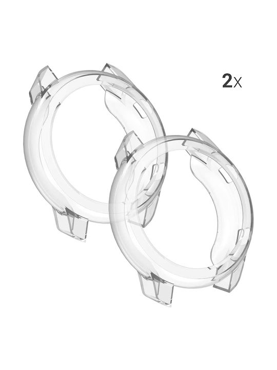 KWmobile 2-Pack Carcasă de Silicon în culoarea Transparent pentru Amazfit GTR 42mm
